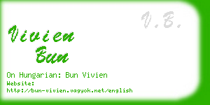 vivien bun business card